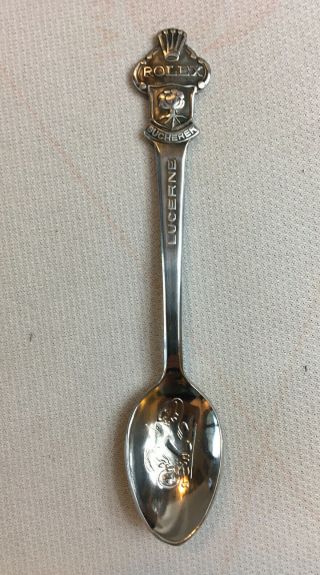 Vintage Rolex Bucherer Of Switzerland Lucerne Collector Baby Spoon Excel