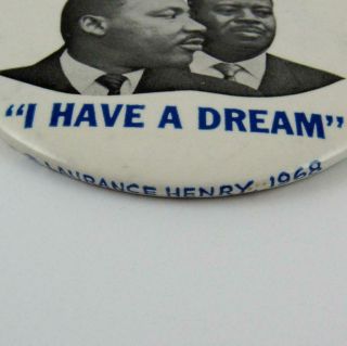1968 MARTIN LUTHER KING POOR PEOPLE ' S CAMPAIGN CIVIL RIGHTS ACTIVIST PIN BUTTON 2