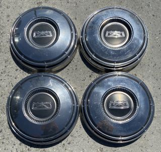 Vintage 1967 - 1972 Ford F100 F150 Truck Dog Dish Crown Hubcaps Wheel Covers