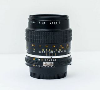 Nikon Micro - Macro 55mm F/2.  8 Ai - S Lens Vintage Nikkor
