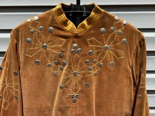 ANTIQUE ODD FELLOWS Orange Velvet Robe Guard REGALIA CE Ward Medieval COSTUME 3