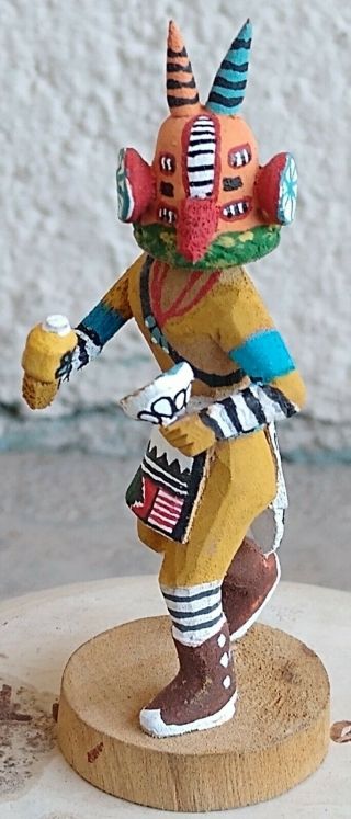 Hopi Vintage Miniature Cricket Kachina Signed Eloy Wytewa