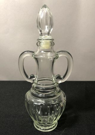 Collectible Vintage Avon Glass Perfume Bottle With Stopper - Clear Glass