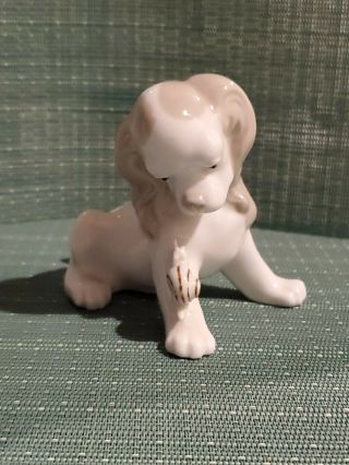 Vintage Lladro Puppy Dog With Snail