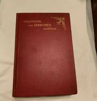 Orations And Speeches,  Charles F.  Warwick,  Signed,  1st,  Mayor Of Philadelphia
