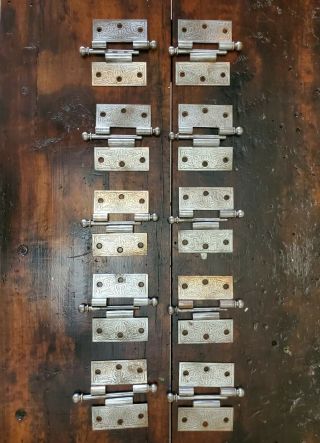 3.  5 " 10 Matching Antique Vintage Victorian Eastlake Ornate Cast Iron Door Hinges