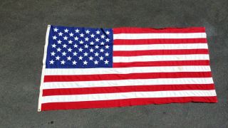 Vintage U.  S.  Sewn 50 Star Valley Forge Best 2x2 Ply Cotton Bunting Flag 9 