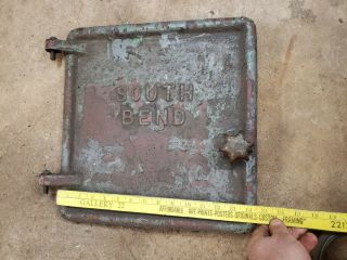 South Bend 16 " Lathe Embossed Cast Iron Door Motor Cover Advertising Sign