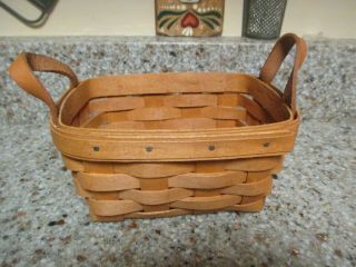 Small Collectible Longaberger Basket 1992 Made In Usa