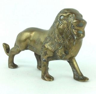Brass Safari Animals: LION and GIRAFFE Figurines 3