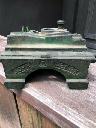 Vintage " John Deere Cast Iron " Dealer Equipment