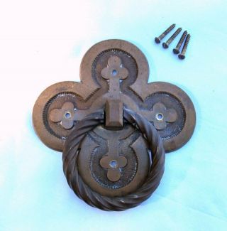 Antique Bronze Brass Arts & Crafts Mission Door Knocker