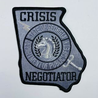 Crisis Negotiator Police Georgia Department Of Public Safety Patch