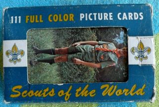 Vintage Complete Set 1968 Bsa Boy Scouts Of The World Picture Postcard 111 Cards