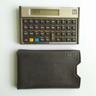 Hewlett Packard Hp 11c Vintage Scientific Calculator With Case - Great