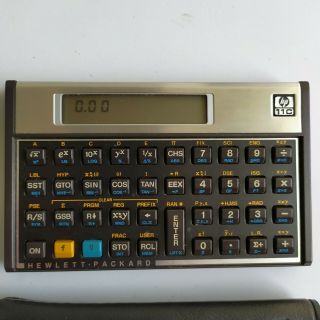 Hewlett Packard HP 11C Vintage Scientific Calculator with Case - Great 2