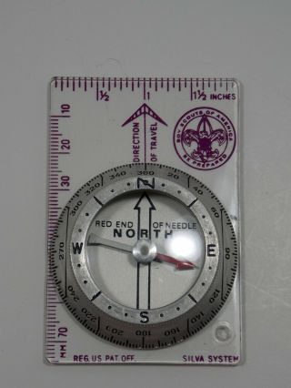 Vintage Official Boy Scout Of America Pathfinder Compass Silva System Sweden