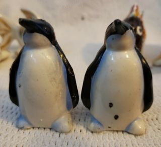 Vintage 2 Pairs Fish Salt and Pepper Shakers And 1 Set Penguin Japan 2