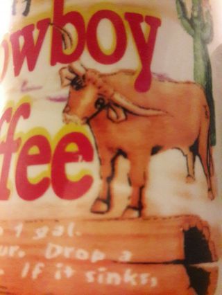 Cowboy Coffee Mug By Westwood,  Large 16 Oz Ceramic Heavy Cup,  Western