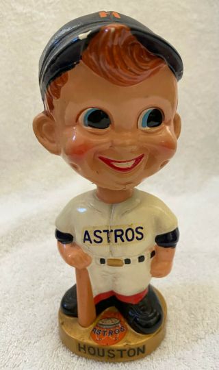 Vintage 1960s Mlb Houston Astros Baseball Bobblehead Nodder Bobble Head