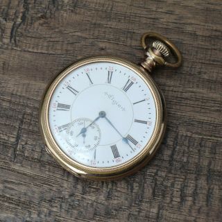 Vintage 16 Size Elgin Pocket Watch 15 Jewel Made In 1900 Grade 221 Parts Repairs