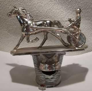 Vintage Championship Harness Horse Racing Trophy Topper,  Wall Mount