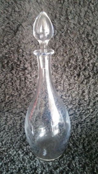Vintage Baccarat Glass Decanter/ Bottle W/ Stopper