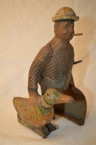 Vintage Marx Joe Penner Wanna Buy A Duck Goo Tin Wind Up Toy Cigar Hat Complete