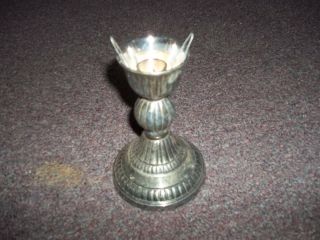 Vintage Danco Silver Limited Candle Stick Holder Lamp Apx 7 In X4 1/2 Base
