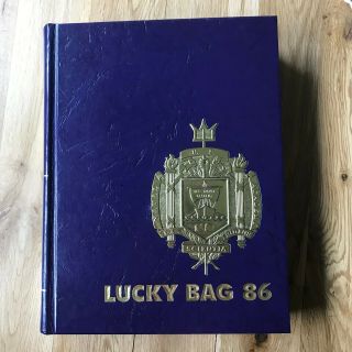 1986 Lucky Bag Us Naval Academy Yearbook Annual Usna Annapolis