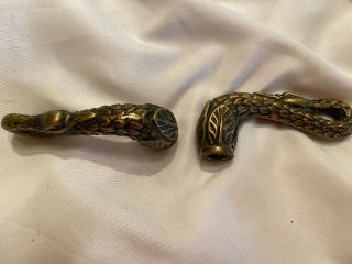 Vintage Phylrich? Sherle Wagner? Brass Gold Swan Handles Fixture Decor