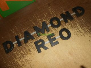 Vintage Diamond Reo Truck Emblem Script