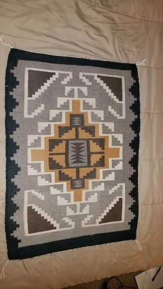 Native American Navajo Rug Blanket Vintage