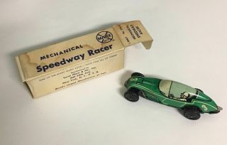 Marx Mechanical Speedway Racer Jaguar E - Type Wind Up W/ Box Vintage No Key