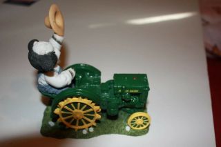 Mary’s Moo Moos John Deere Model D Tractor 856509 Cow Farming Figurine