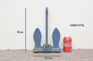 Old Boat Anchor Yacht Vintage Nautical Display 33 Cm / 4.  9 Kg - Postage