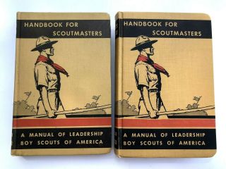Boy Scouts Handbook For Scoutmasters Vol 1 And 2,  1942 And 1942