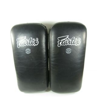 Vtg Fairtex Thai Kick Boxing Punching Kicking Pads Heavyweight Leather Thailand