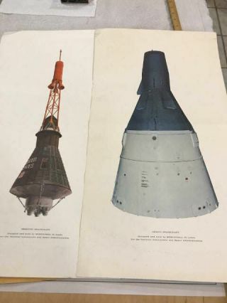 2 Nasa Org.  Mcdonnell Prints Gemini Spacecraft And Mercury Spacecraft Read
