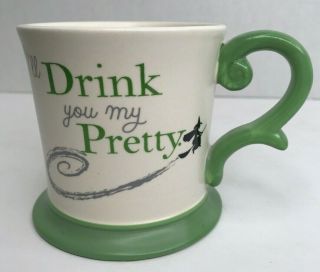Hallmark Wizard Of Oz " I’ll Drink You My Pretty " Mug Cup Coffee Tea Green Euc