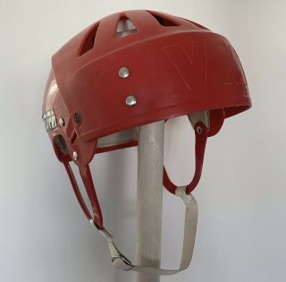 Jofa Hockey Helmet Gretzky Style 22551 Sr Senior Vm Red Vintage Orginal