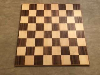Vtg Anri Italy Mahogany Maple Chess Board Chessboard Universum Toriart 17.  5” Sq