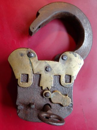 1800 - S Antique Marked Large Heavy 0.  83 Kg Padlock Imperial Russia Russian