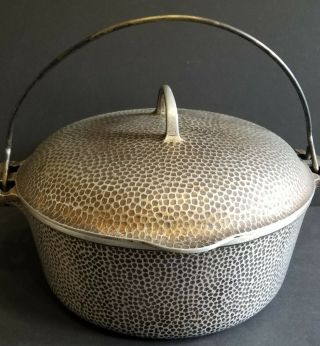 Griswold No.  8 A2165 Vintage Tite Top Hammered Dutch Oven W/ Lid A2108c Erie