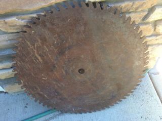 Large Vintage 27”Diameter Rustic Buzz Saw Mill Blade 70 Tooth 2
