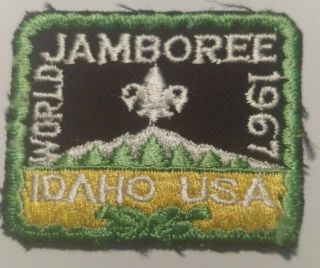 Bsa World Jamboree 1967 Idaho Usa Green Boarder White Letters Trader Bill