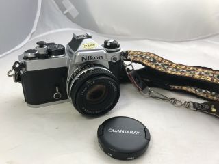 Vintage Nikon Fe Slr 35mm W/ 50mm 1.  8 Fully