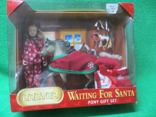 Breyer Waiting For Santa 2009 Christmas Horse And Doll Accessories Gift Set