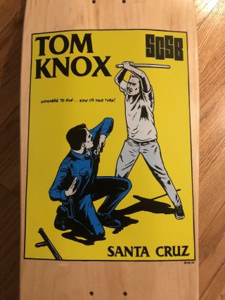 Santa Cruz Tom Knox Cop Beater Black Flag Reissue Deck Kendall O’Brien Natas 2