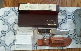 Vintage Schrade 171uh Uncle Henry Pro Hunter Bowie Knife W/ Sheath Box